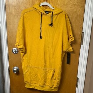 LF Mustard Hoodie with Black Accents